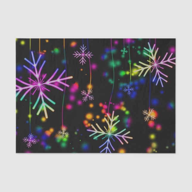 Papel De Seda Neon Snow (Frente )