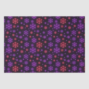 Papel De Seda Neon Snowflakes