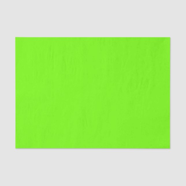Papel De Seda Neon Verde fluorescente brilhante (Frente )