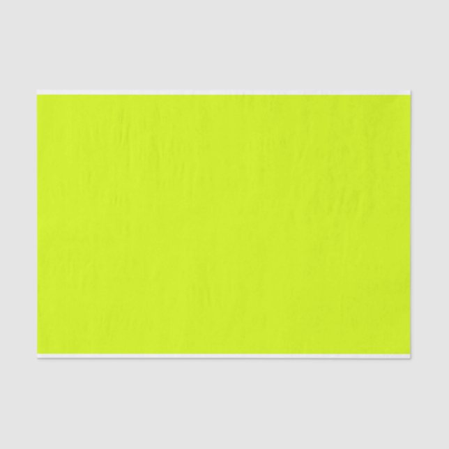 Papel De Seda Neon Yellow, Alta Visibilidade Chartreuse (Frente )