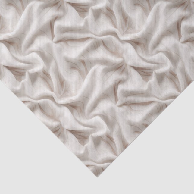 Papel De Seda Neutral Abstract Beige, Cream & Ivory Tissue Paper (Detalhes)