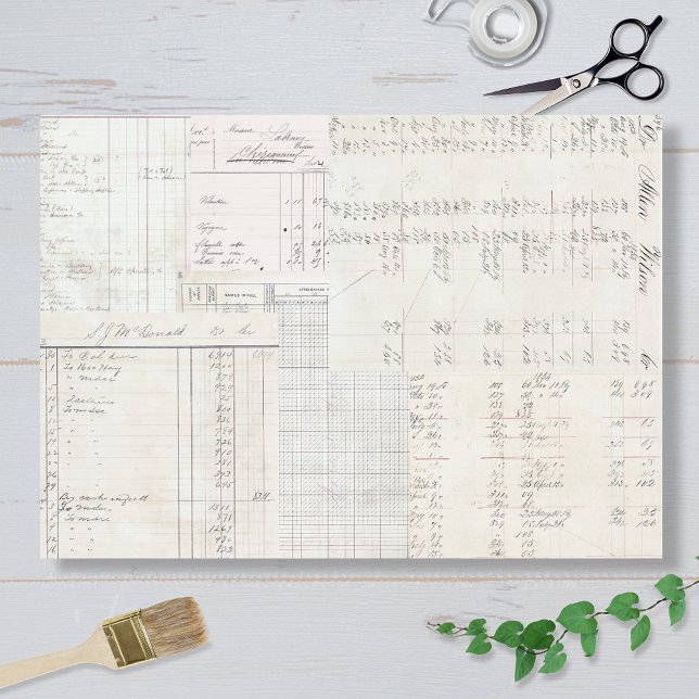 Papel De Seda Neutral Ledgers Design (Criador carregado)