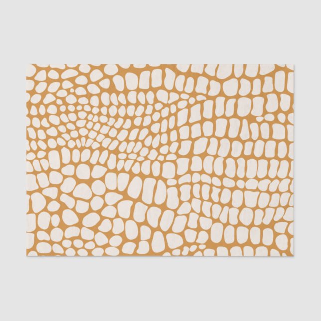 Papel De Seda Neutral Snake Skin Print Decoupage (Frente )