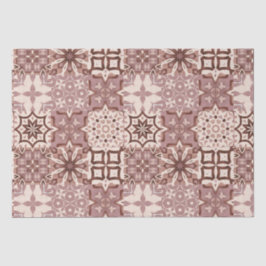 Papel De Seda Neutro,bege,vermelho,rosa,azulejos marroquinos