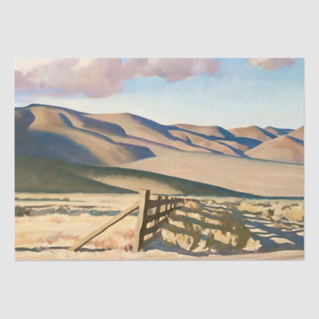 Papel De Seda "Nevada Colinas" por Maynard Dixon (Frente )