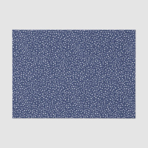 Papel De Seda Neve Branca no Marinho Natal Azul