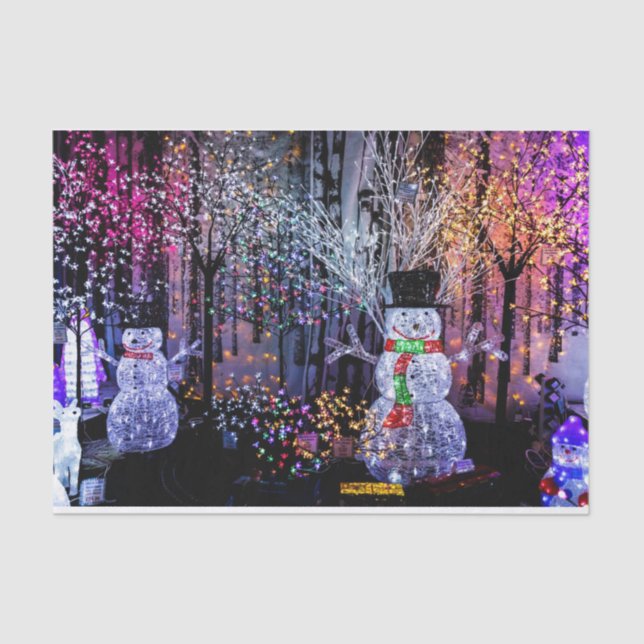 Papel De Seda Neve na Terra das Maravilhas do Natal (Frente )