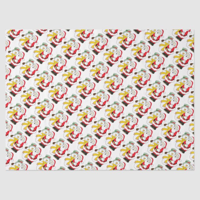 Papel De Seda Neves e Papais noeis (Frente )