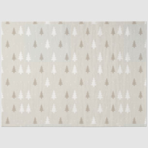 Papel De Seda Neves Flocos e Árvores de Natal Natal Natal White