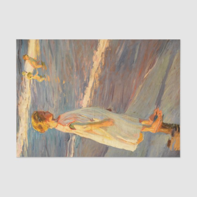 Papel De Seda Niña por Joacquin Sorolla (Frente )
