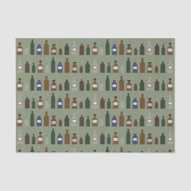 Papel De Seda No cuidado de um Apothecary (Frente )