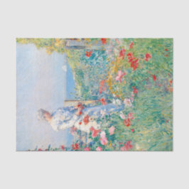 Papel De Seda No Jardim de Frederick Childe Hassam