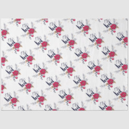 Papel De Seda Noel Poinsettias