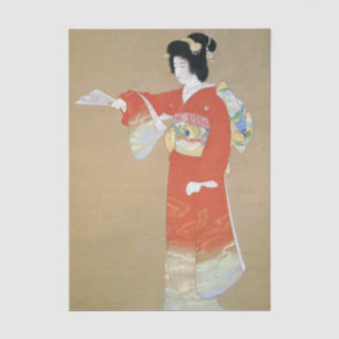 Papel De Seda Noh Dance Prelude por Uemura Shoen