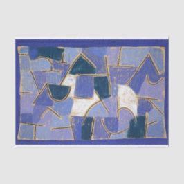 Papel De Seda Noite Azul de Paul Klee, Abstrato