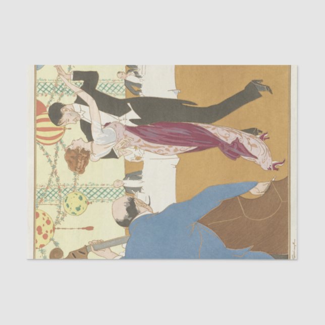 Papel De Seda Noite de 1914 por Ludwik Strimpl (Frente )