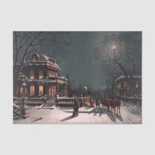 Papel De Seda Noite de Natal do Victorian