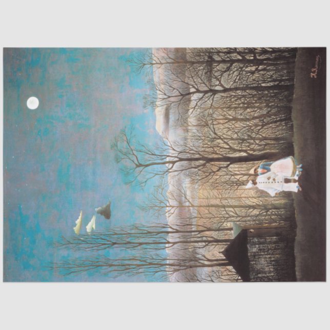 Papel De Seda Noite do Carnaval, Rousseau (Frente )