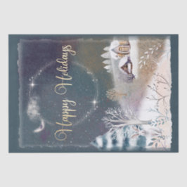 Papel De Seda Noites de Natal inverno