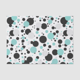 Papel De Seda Noiva Azul Teal com Bolinhas de Bridal Shower Part