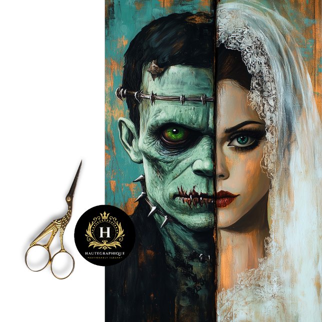 Papel De Seda Noiva do Noivo de Frankenstein Decoupage  (Criador carregado)