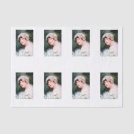 Papel De Seda Noiva Vintage Casamento Branco Renda Bouquet Flora