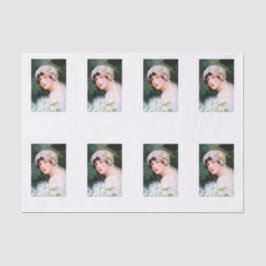 Papel De Seda Noiva Vintage Casamento Renda Floral Bouquet Branc