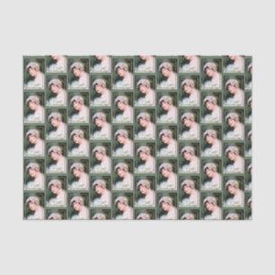 Papel De Seda Noiva Vintage Renda Branca Verde Salvia Bronze Cas