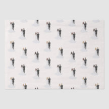 Noivo e Noiva em Aquarela para Chá de Noiva de Cas