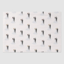 Noivo e Noiva em Aquarela para Chuveiro de Noiva d