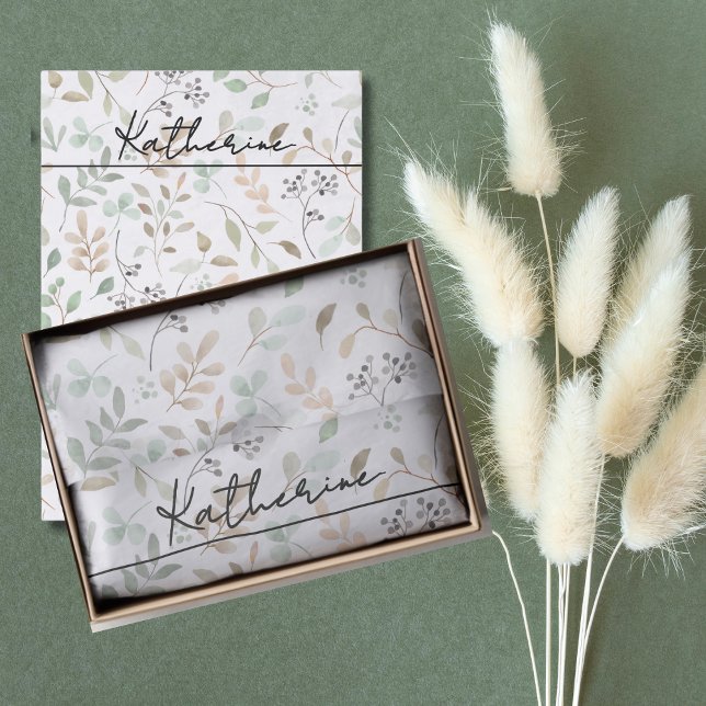 Papel De Seda Nome Boho de Flor Silvestre (Criador carregado)