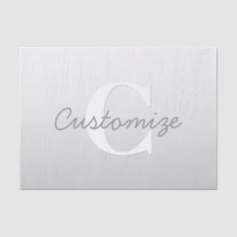 Papel De Seda Nome Cursivo ou outro Texto sem Monograma | Gradie