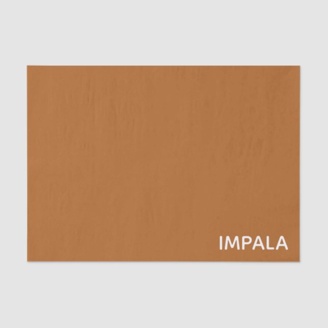 Papel De Seda Nome da cor castanho do Impala (Frente )