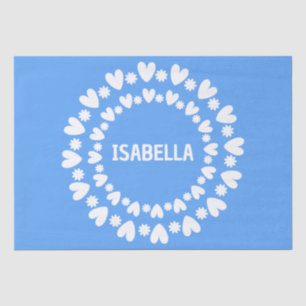 Papel De Seda Nome Das Flores E Corações