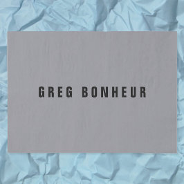 Papel De Seda Nome de aparência na moda Modern | Cinza e preto