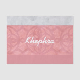 Papel De Seda Nome de Aquarela da Cinza Rosa-Rosa-Rosa