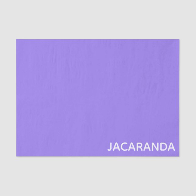 Papel De Seda Nome de cor púrpura Jacaranda (Frente )