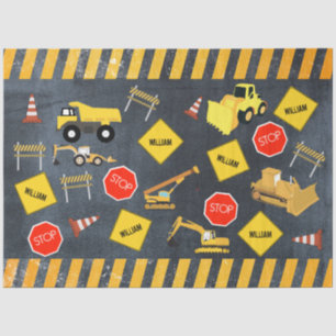 Papel De Seda Nome do Garoto da Máquina Pesada dos Caminhões de