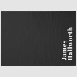 Papel De Seda Nome Moderno Retroativo Editável do na moda (ou ou