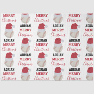 Papel De Seda Nome Personalizado da Bola Esportiva de Natal