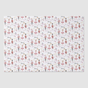 Papel De Seda Nome personalizado Nutcracker Balé Ballerina Natal