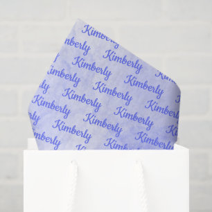Papel De Seda Nome Personalizado Roxo