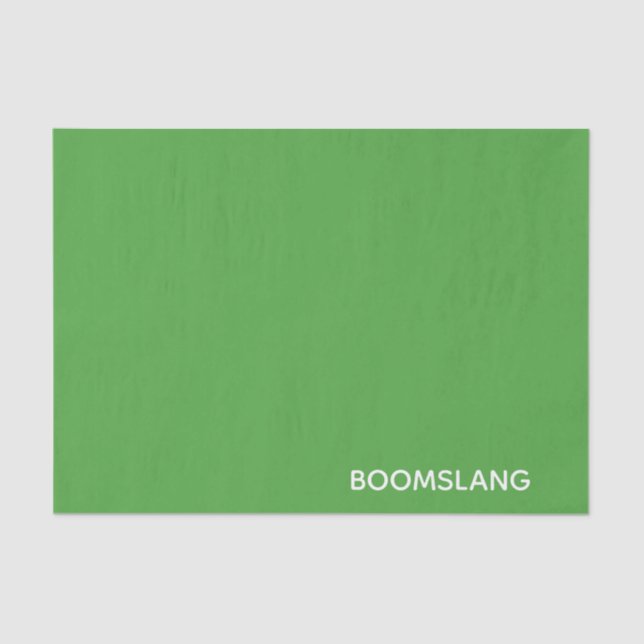 Papel De Seda Nome verde do Boomslang (Frente )