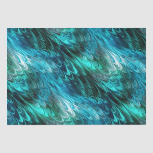 Papel De Seda nonpareil kelpie teal: (Frente )