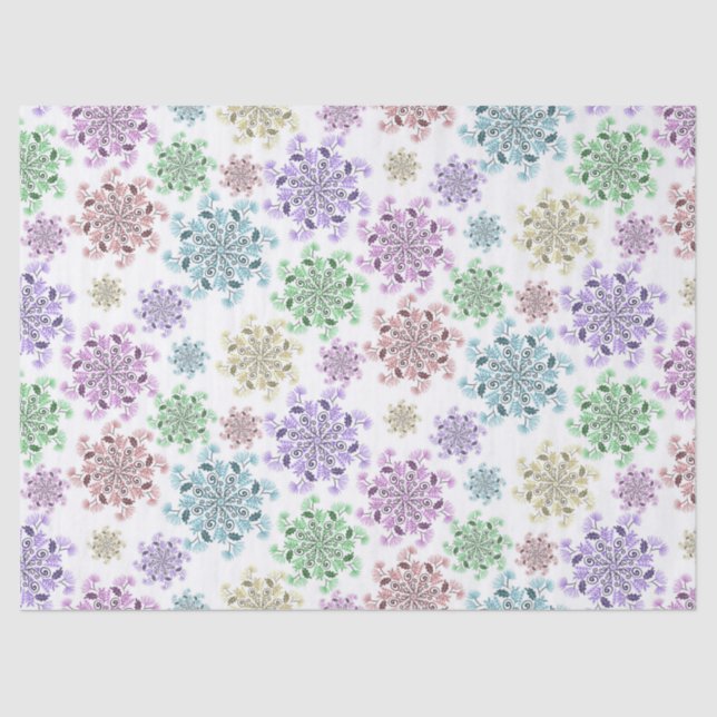 Papel De Seda Nordic Snow Garden  (Frente )