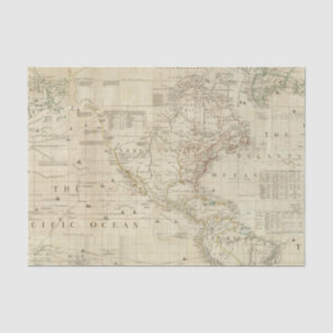 Papel De Seda Norte composto & Ámérica do Sul