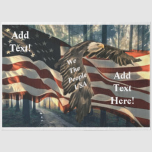 Papel De Seda Nós, A Constituição Pessoas Americana, Bald Eagle