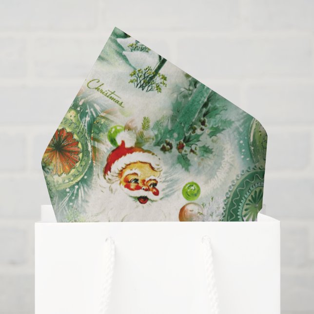 Papel De Seda Nostálgico Kitschmas  (Sacola de presentes)