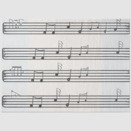 Papel De Seda Notas da Folha de Música de Dissociação