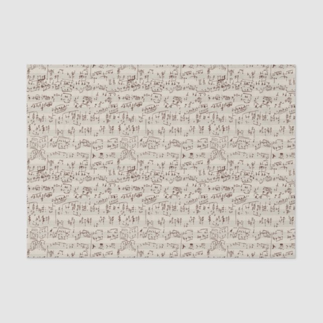 Papel De Seda Notas da música (Frente )